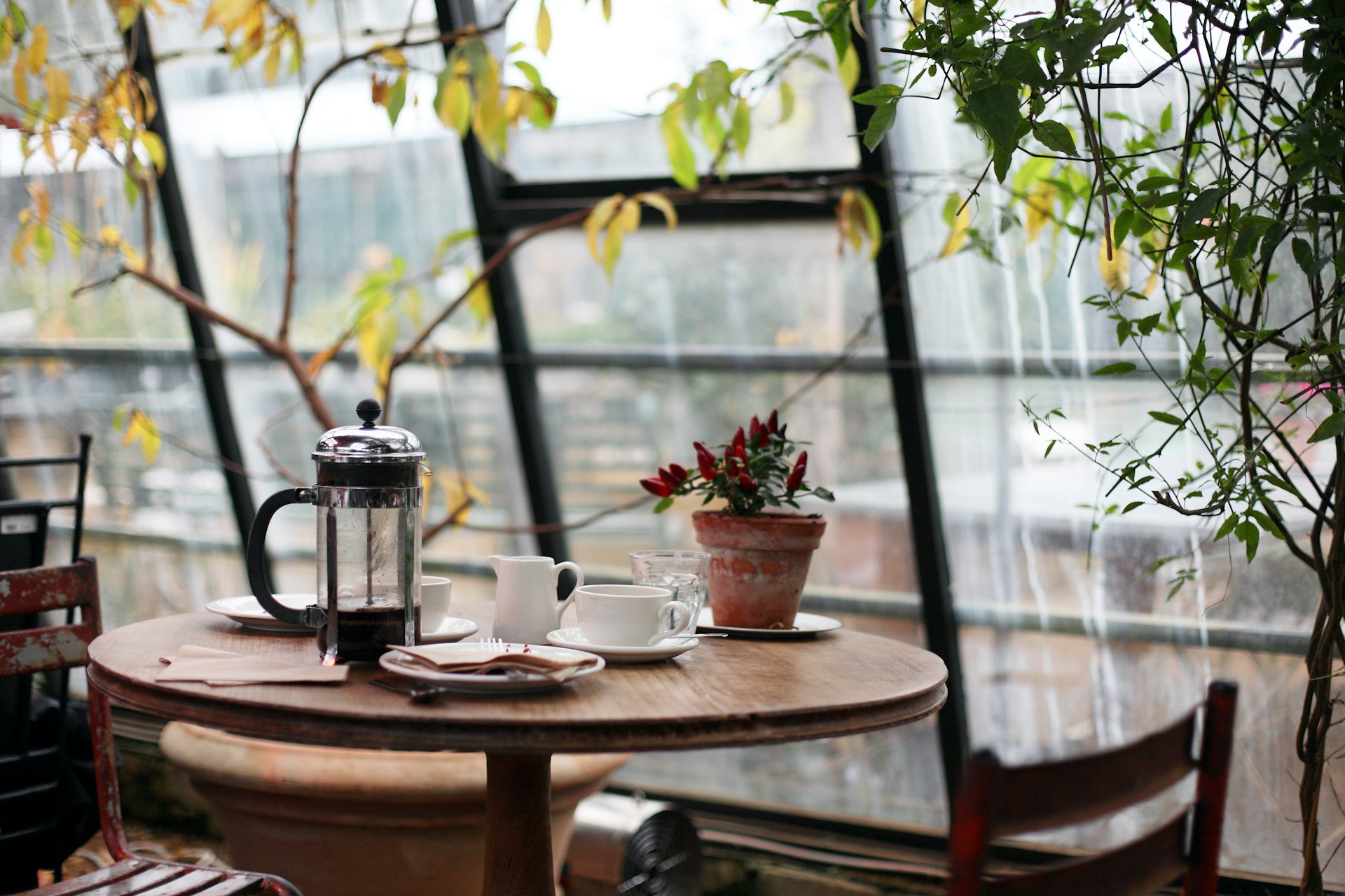 Tisch in einem Café